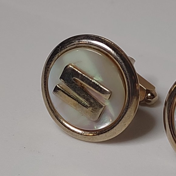 Very Awesome Vintage Letter S Cufflinks - Picture 5 of 8